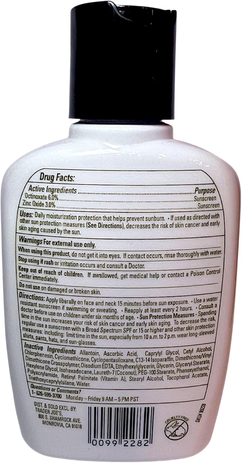 Trader Joe's Enrich Moisturizing Face Lotion with Broad Spectrum SPF 15 - Pack of 2 - Image 2